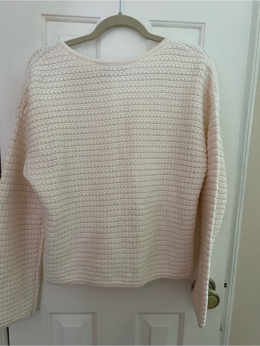 Gap Cream Button-Front Crochet Knit Sweater Jacket - Picture 2 of 3